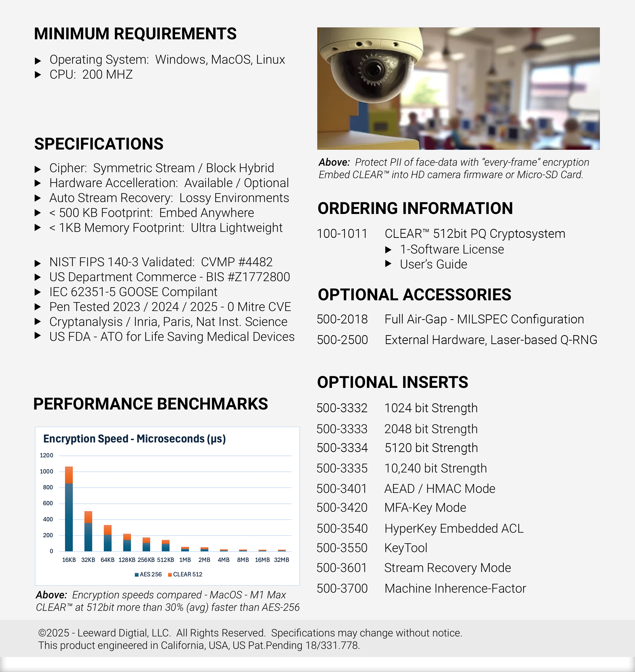 CLEAR product one-sheet preview